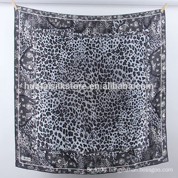 mulberry silk 2014 elegant grey leopard islamic dress hijab